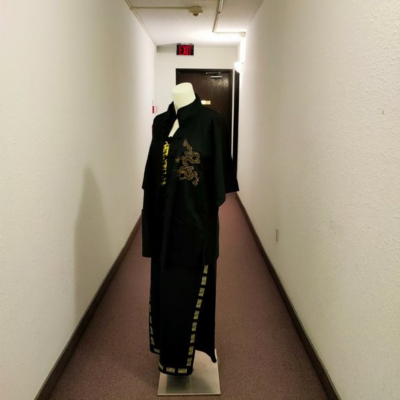 Dragon Print Women's Dress - Picture 5 of 6